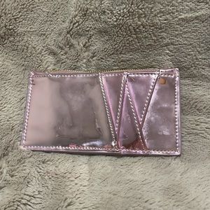 Metallic pink cardholder